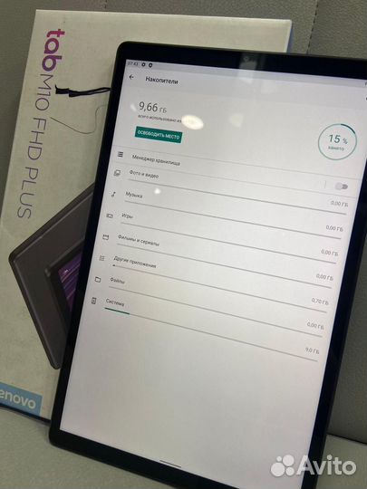 Планшет Lenovo tab m10 FHD plus