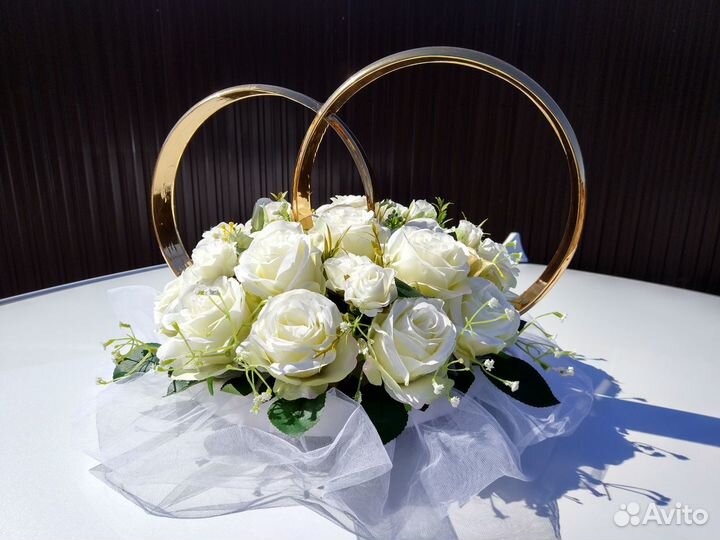 Свадебный декор на машину, украшения на авто