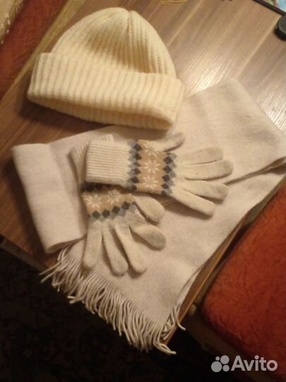 Шапка,шарф,перчатки