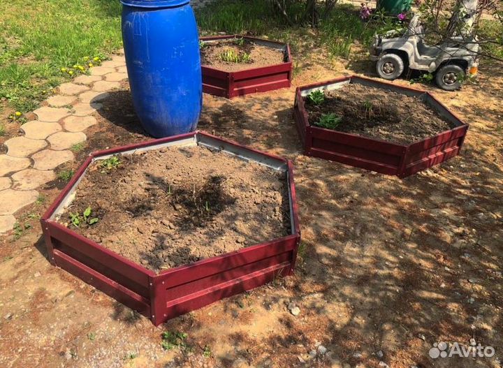 Грядка цветная 1м х 5м х 32см