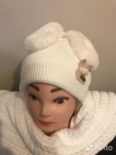 Шапка с ушками Feza от 02 месяцев до 2,5,3 лет