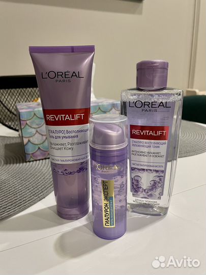 Loreal тоник,крем,гель для умывания