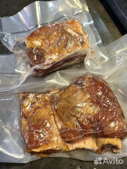 Копченое мясо кабана и лосиные ребрышки