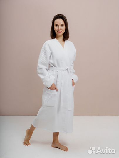 Халат вафельный оптом для гостиниц/отелей