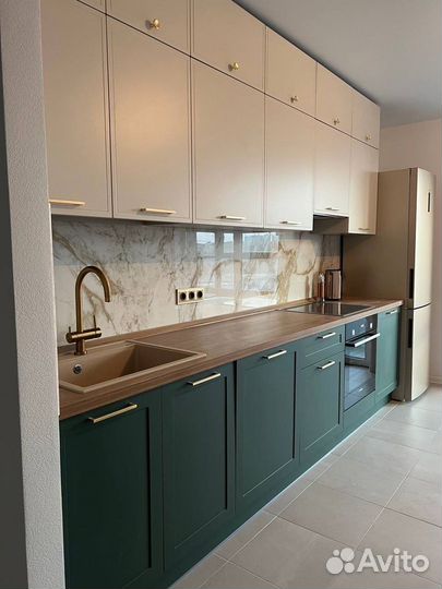 Кухня зеленая с гарантией 5 лет