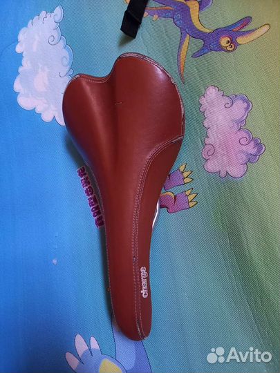 Седло для велосипеда кожаное