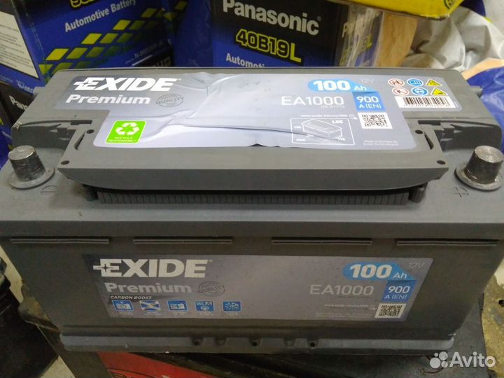 100Ач аккумулятор б/у Exide EA1000