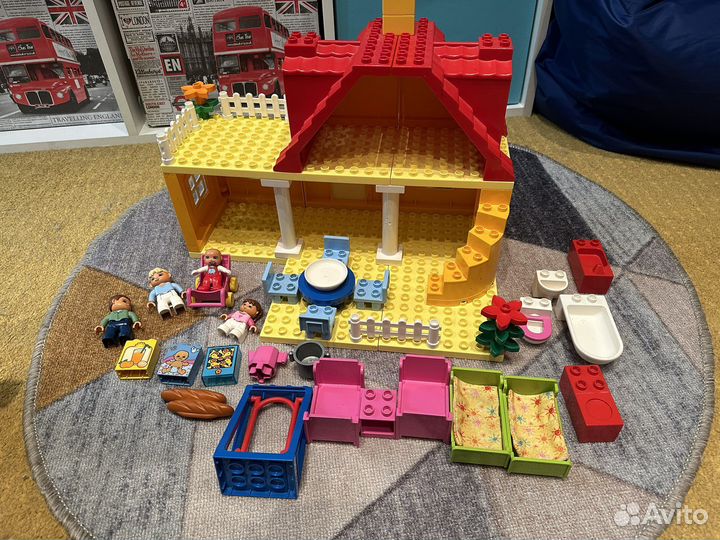 Lego duplo аэропорт, поезд, семья, ферма, конюшня