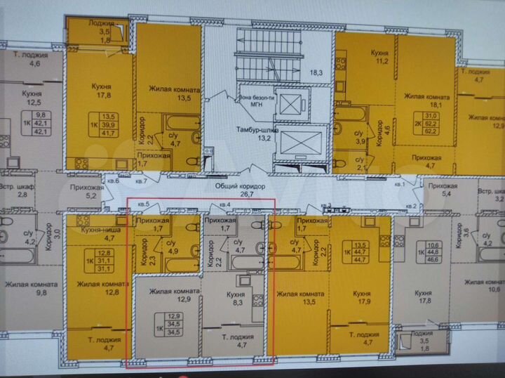 1-к. квартира, 34,5 м², 13/14 эт.