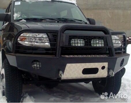 Передний бампер Китобой УАЗ Патриот Пикап Карго