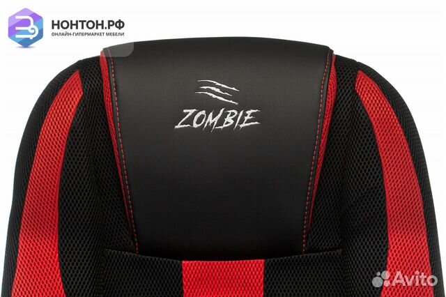 Кресло игровое Zombie 9 черное / красное