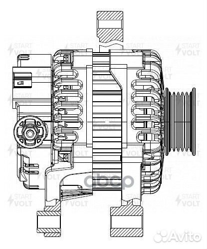 Генератор 90A LG 2702 startvolt