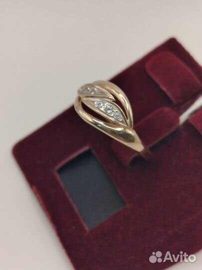 Золотое кольцо 585/ 18,5 р-р