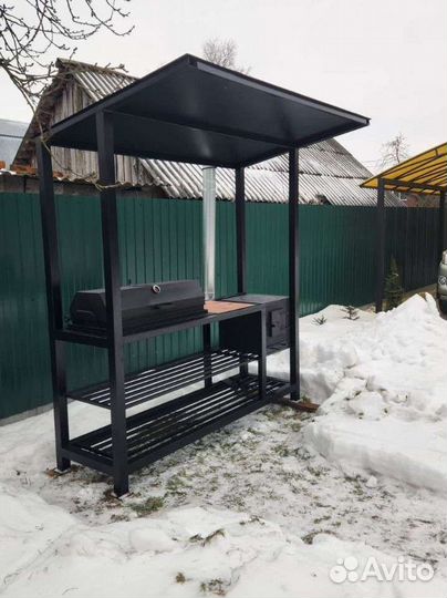 Мангал В стиле лофт с Барбекю