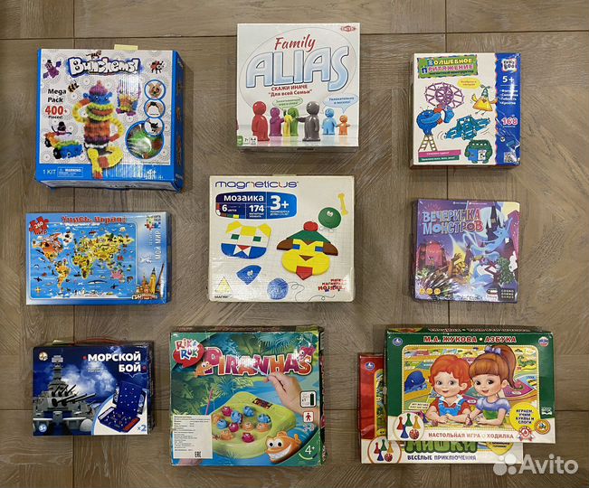 Игры alias Family, магниты, пазлы