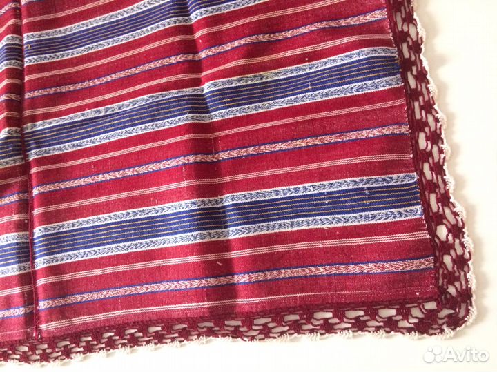 Салфетки лён винтаж кружево ручная работа