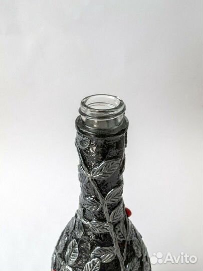 Декоративная бутылка Ветка рябины