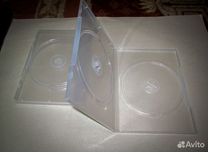 Пластиковый бокс 14 мм на 1и 2 DVD