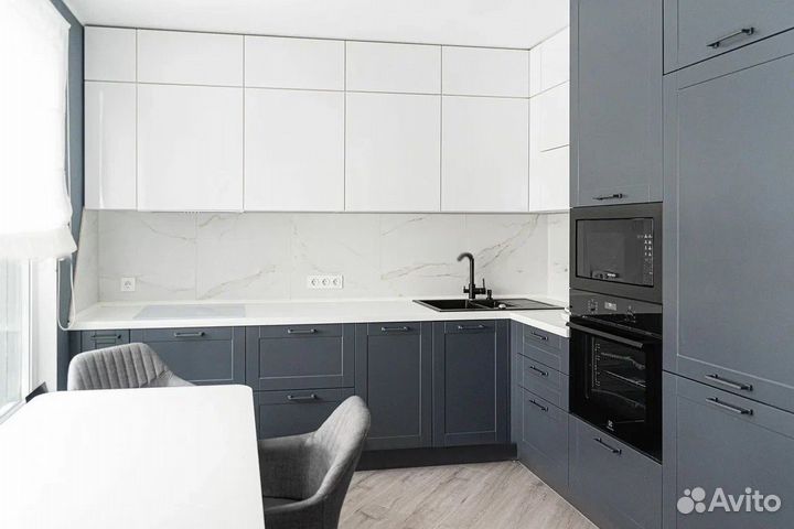 Цена за всю кухню. Серый лофт CN:028439