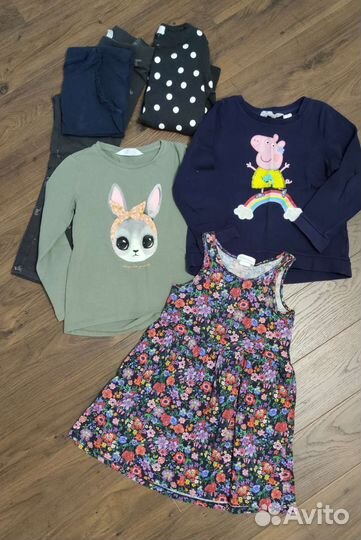 Пакет вещей для девочки 110 116 HM