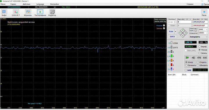 Жесткий диск Seagate 1 тб ST31000524NS 9WK0P8P9