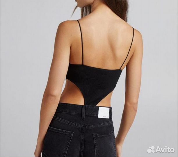 Фактурный боди купальник berhka