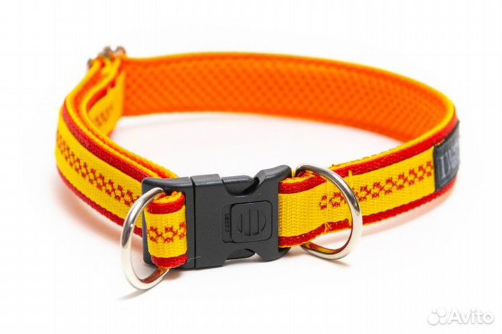 Яркий ошейник для крупной собаки
