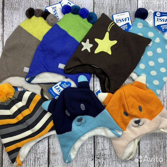 Шапки Lassie зимние шерсть Финские на выбор новые