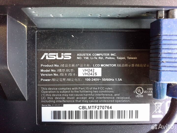 Монитор asus24