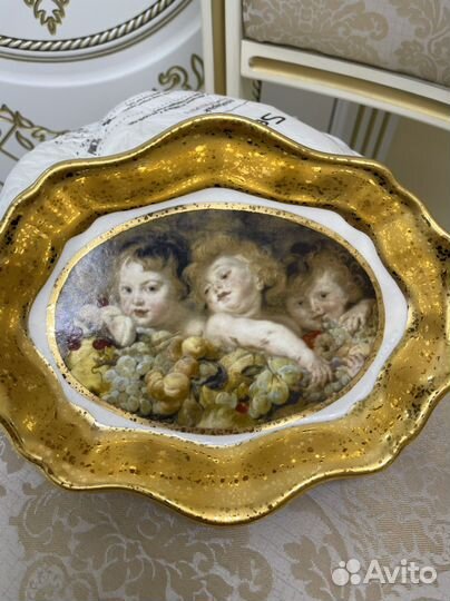 Ваза, блюдо для орешков, печеньев Италия