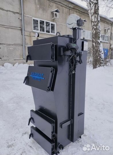 Твердотопливный котел длительного горения