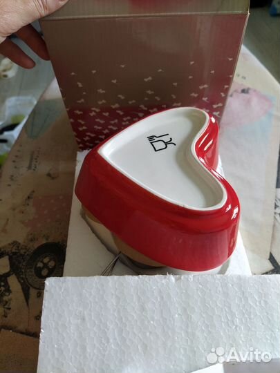 Фондюшница керамическая в форме сердца