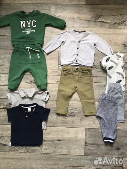 Вещи пакетом на мальчика 68 74 h&m, zara