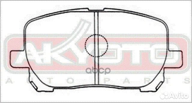Колодки тормозные дисковые передние AKD-1066 AK