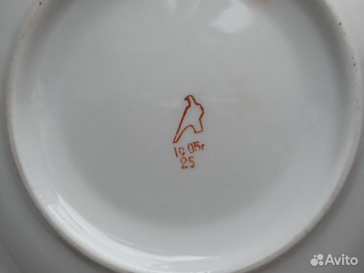 Чашка с блюдцем дулево