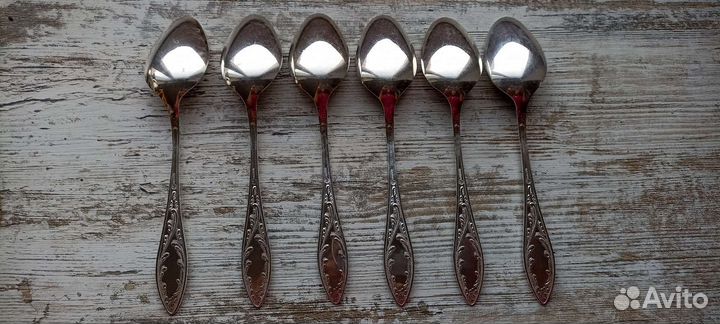 Ложки. Пламя. Мнц. Серебрение. СССР