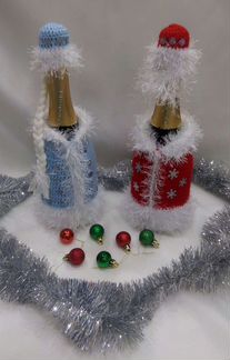 Чехол на бутылку новогодний