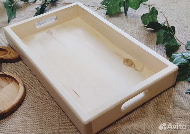 Поднос деревянный
