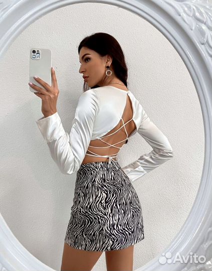 Топ женский атласный