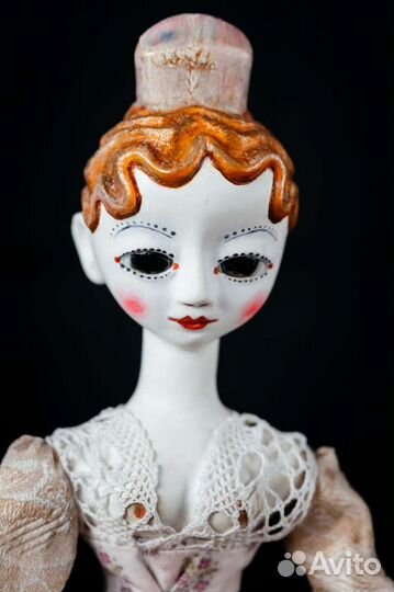 Авторские куклы из папье-маше Queen Anne doll