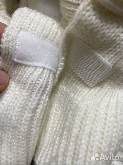 Зимняя шапка шлем кроха 42-44 для малышей