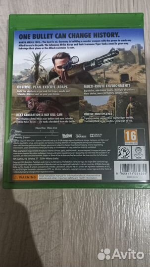 Sniper elite 3 Xbox