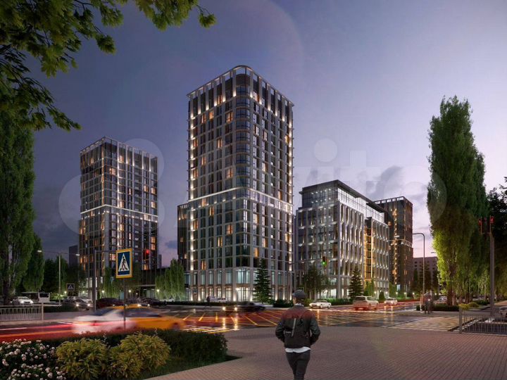 2-к. квартира, 45,7 м², 4/18 эт.