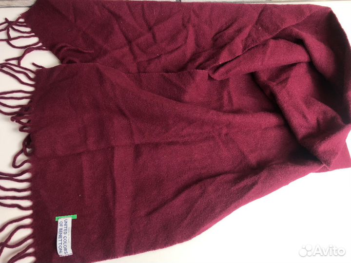 United Colors Of Benetton Итальянский Шарф Винтаж