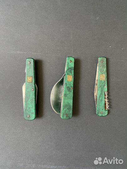 Набор складных столовых приборов СССР олень