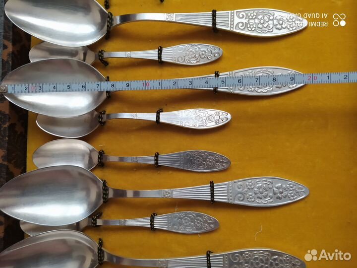 Мельхиор СССР. набор столовых приборов 