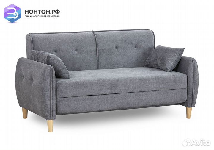 Диван еврокнижка Анита серый