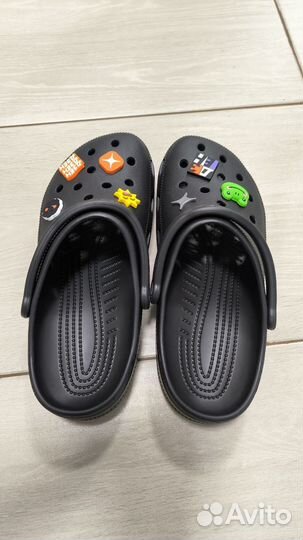 VIP сабо\шлёпанцы Crocs Сlassic Сlog ALL black