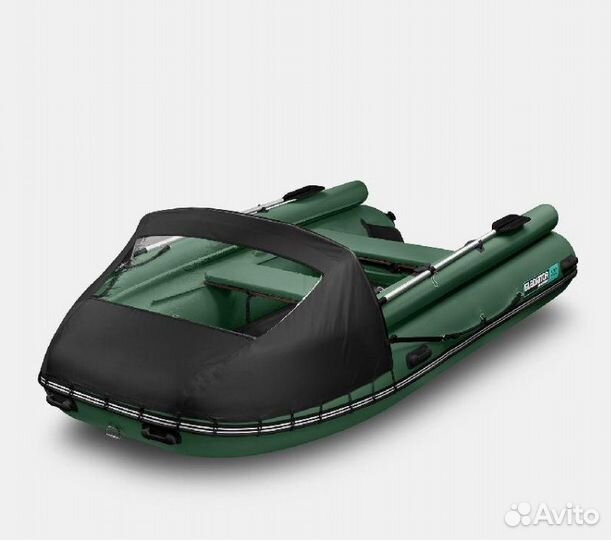 Надувная лодка gladiator E380X Зеленая