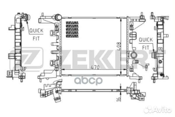 Радиатор охлаждения двигателя Nissan NV400 (X62 )